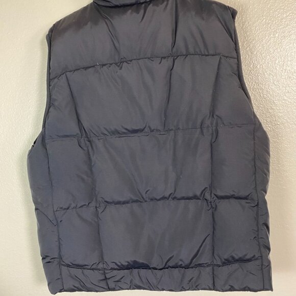 Eddie Bauer Black Down Quilted Vest Men Size Large Nylon Goose Down Lightweight - Picture 2 of 16